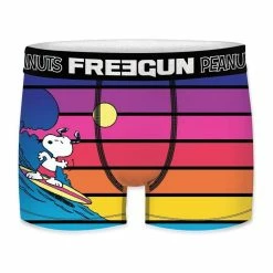 FREEGUN Lot De 3 Boxers Homme Peanuts Niche, Plage, Surf -Magasin de vente Relife B2CD 2247