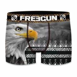 FREEGUN Lot De 5 Boxers Homme En Polyester Recyclé Savage Animals -Magasin de vente Relife B2CD 2257