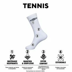 UMBRO Lot De 6 Paires De Chaussettes Tennis Homme -Magasin de vente Relife B2CD 2379