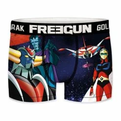 FREEGUN Lot De 3 Boxers Homme Goldorak Space, Fly, Ovni -Magasin de vente Relife B2CD 2399