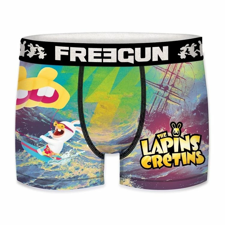 FREEGUN Lot De 7 Boxers Homme Lapins Crétins 5 FREEGUN Lot De 7 Boxers Homme Lapins Crétins – Image 3