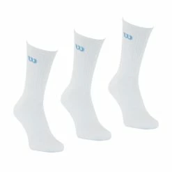 WILSON LOT DE 3 PAIRES DE CHAUSSETTES WILSON BLANC -Magasin de vente Relife B2CD 2404
