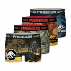 FREEGUN Lot De 4 Boxers Homme Jurassic World