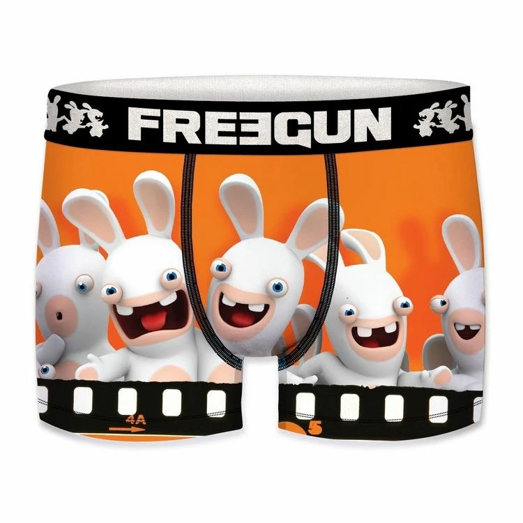 FREEGUN Lot De 4 Boxers Homme Lapins Crétins 7 FREEGUN Lot De 4 Boxers Homme Lapins Crétins – Image 5