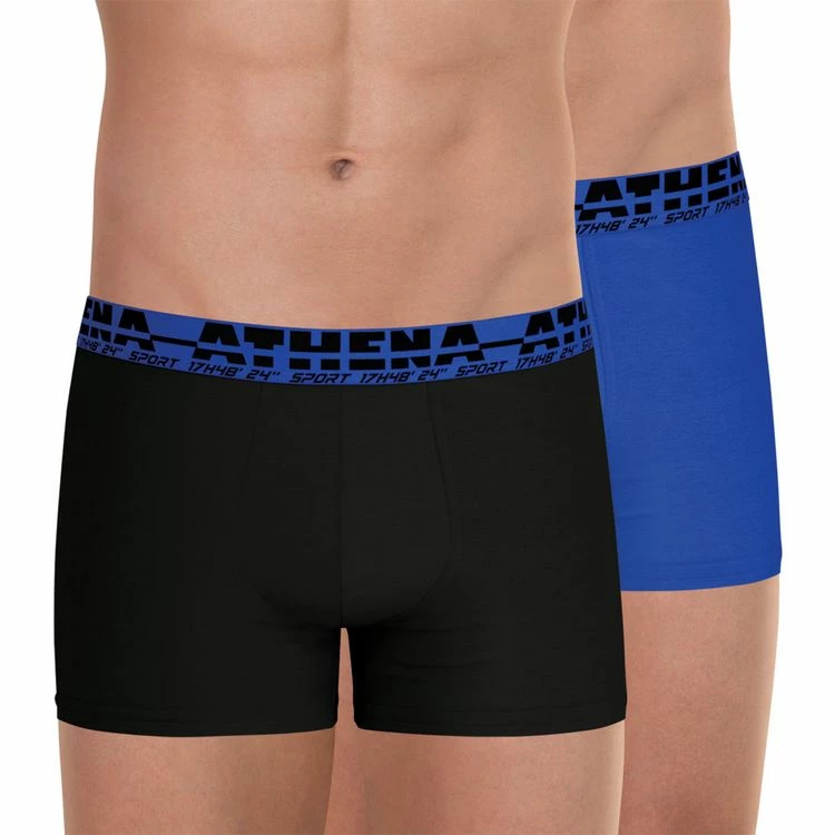 Athena Lot De 2 Boxers Homme Easy Sport 3 Athena Lot De 2 Boxers Homme Easy Sport