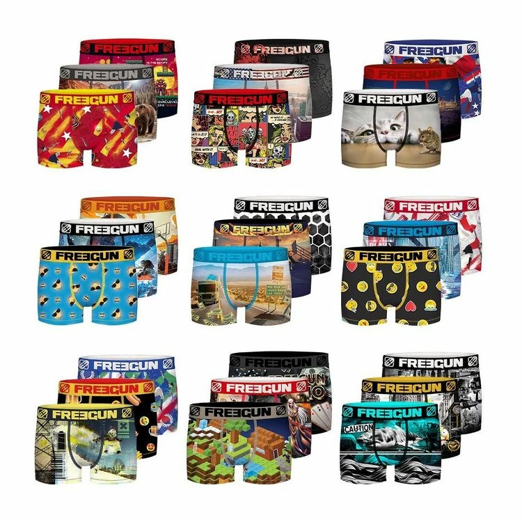 FREEGUN Pack Surprise De 12 Boxers Microfibre Homme 5 FREEGUN Pack Surprise De 12 Boxers Microfibre Homme – Image 3