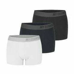 MY ESSENTIAL Lot De 3 Boxers Homme En Coton Bio Uni Gots