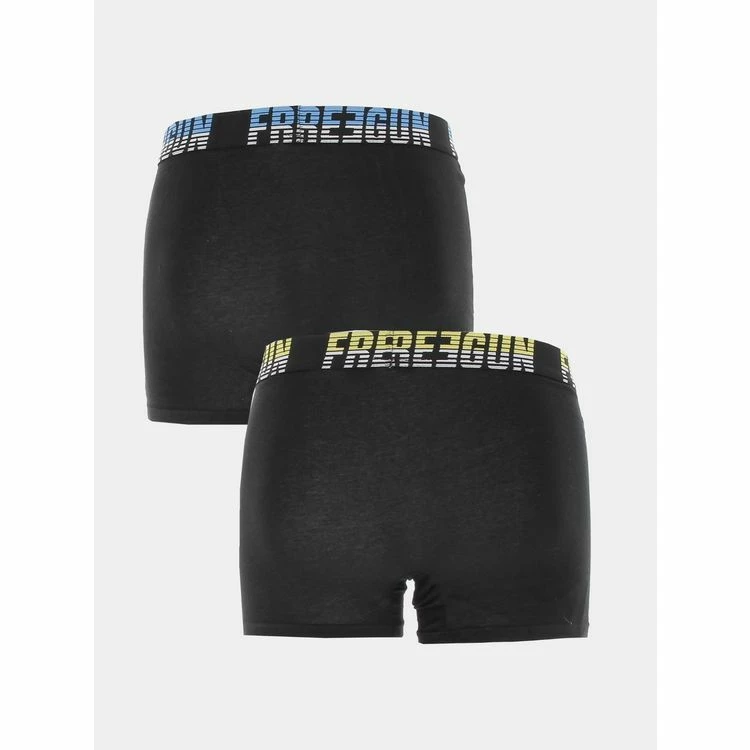FREEGUN Sous- Vêtement Caleçon Freegun Ass17 Lot2 Boxer X2 Noir Noir 96025 4 FREEGUN Sous- Vêtement Caleçon Freegun Ass17 Lot2 Boxer X2 Noir Noir 96025 – Image 2
