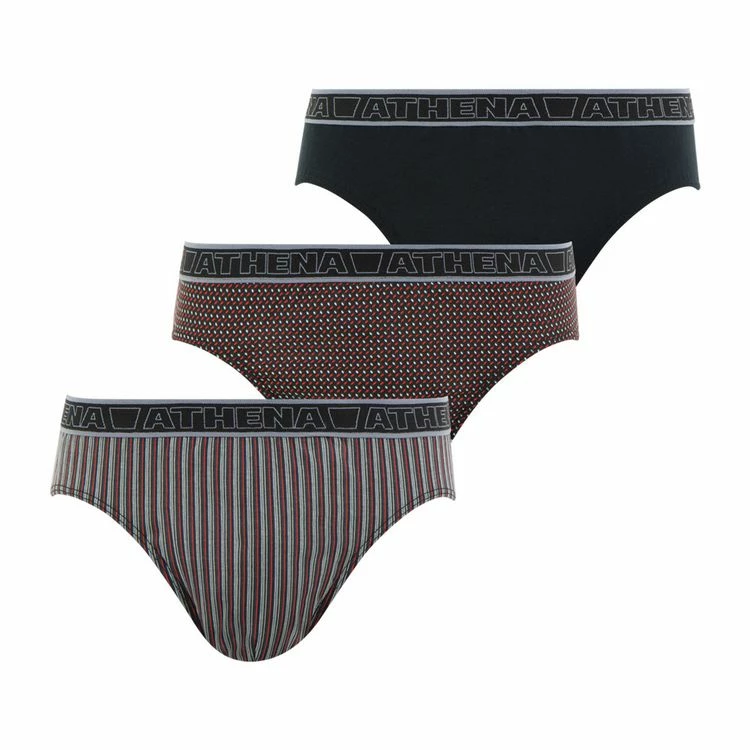 Athena Lot De 3 Slips Homme Tonic 4 Athena Lot De 3 Slips Homme Tonic – Image 2