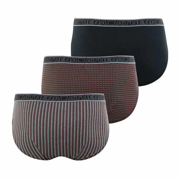 Athena Lot De 3 Slips Homme Tonic 5 Athena Lot De 3 Slips Homme Tonic – Image 3