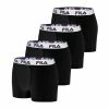 FILA Lot De 4 Boxers Coton Homme FU5016 Uni -Magasin de vente Relife B2CD 2765