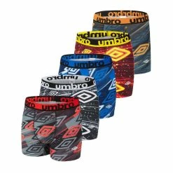 UMBRO Lot De 5 Boxers Homme Imprimé Sublimation