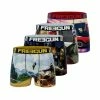 FREEGUN Lot De 4 Boxers Homme Art Attack