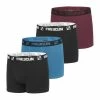 FREEGUN Lot De 4 Boxers Coton Homme Uni -Magasin de vente Relife B2CD 2867