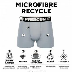 FREEGUN Lot De 4 Boxers Homme En Polyester Recyclé Landscape 9 FREEGUN Lot De 4 Boxers Homme En Polyester Recyclé Landscape -Magasin de vente Relife B2CD 2886