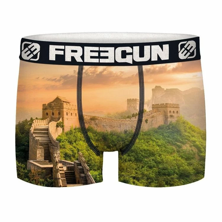 FREEGUN Lot De 4 Boxers Homme En Polyester Recyclé Landscape 6 FREEGUN Lot De 4 Boxers Homme En Polyester Recyclé Landscape – Image 4