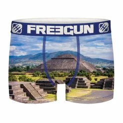 FREEGUN Lot De 4 Boxers Homme En Polyester Recyclé Landscape 12 FREEGUN Lot De 4 Boxers Homme En Polyester Recyclé Landscape -Magasin de vente Relife B2CD 2889