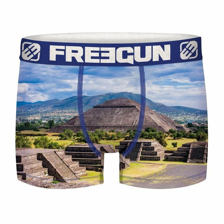 FREEGUN Lot De 4 Boxers Homme En Polyester Recyclé Landscape 7 FREEGUN Lot De 4 Boxers Homme En Polyester Recyclé Landscape – Image 5