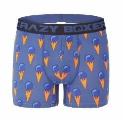 CRAZY BOXERS Boxer Homme Coton Bio Gots Ice Cream 12 CRAZY BOXERS Boxer Homme Coton Bio Gots Ice Cream -Magasin de vente Relife B2CD 2936