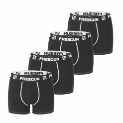 FREEGUN Lot De 4 Boxers Homme Microfibre