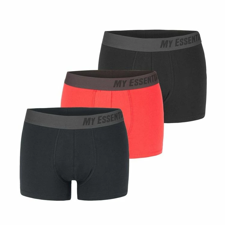 MY ESSENTIAL Lot De 3 Boxers Homme En Coton Bio Uni Gots 3 MY ESSENTIAL Lot De 3 Boxers Homme En Coton Bio Uni Gots