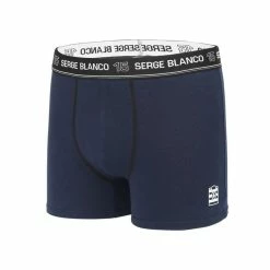 SERGE BLANCO Lot De 2 Boxers Coton Homme Colored Class' -Magasin de vente Relife B2CD 3053