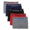 UMBRO Lot De 5 Boxers Noir/Gris/Rouge/Bleu Homme Umbro -Magasin de vente Relife B2CD 3061