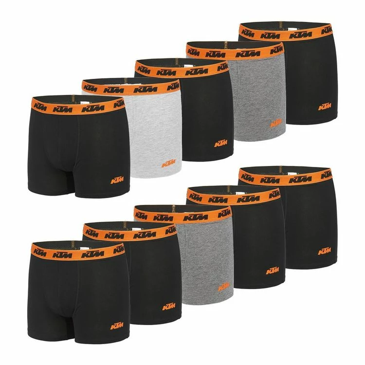 KTM Lot De 10 Boxers Coton Homme KTM 3 KTM Lot De 10 Boxers Coton Homme KTM