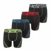 FREEGUN Lot De 4 Boxers Homme Aktiv Sport Surpiqûres Colorées -Magasin de vente Relife B2CD 3113