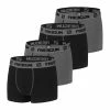 FREEGUN Lot De 4 Boxers Homme Coton Gris -Magasin de vente Relife B2CD 3119