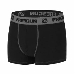 FREEGUN Lot De 4 Boxers Homme Coton Gris -Magasin de vente Relife B2CD 3121