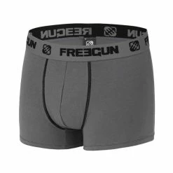 FREEGUN Lot De 4 Boxers Homme Coton Gris -Magasin de vente Relife B2CD 3124