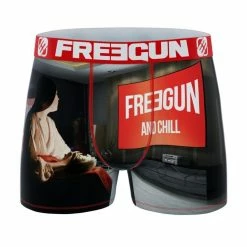 FREEGUN Lot De 4 Boxers Homme Art Attack -Magasin de vente Relife B2CD 3145