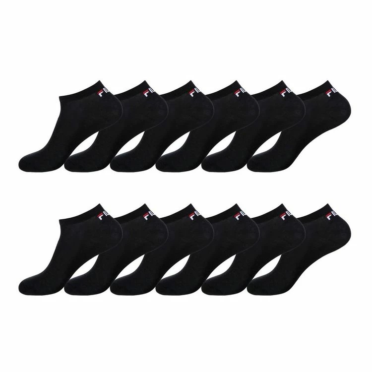 FILA Lot De 12 Paires De Chaussettes Socquettes Homme Noir 3 FILA Lot De 12 Paires De Chaussettes Socquettes Homme Noir