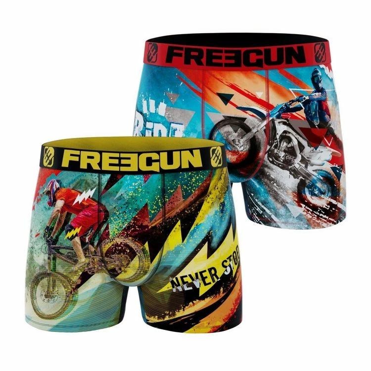 FREEGUN Lot De 2 Boxers Homme Winter Sport 3 FREEGUN Lot De 2 Boxers Homme Winter Sport