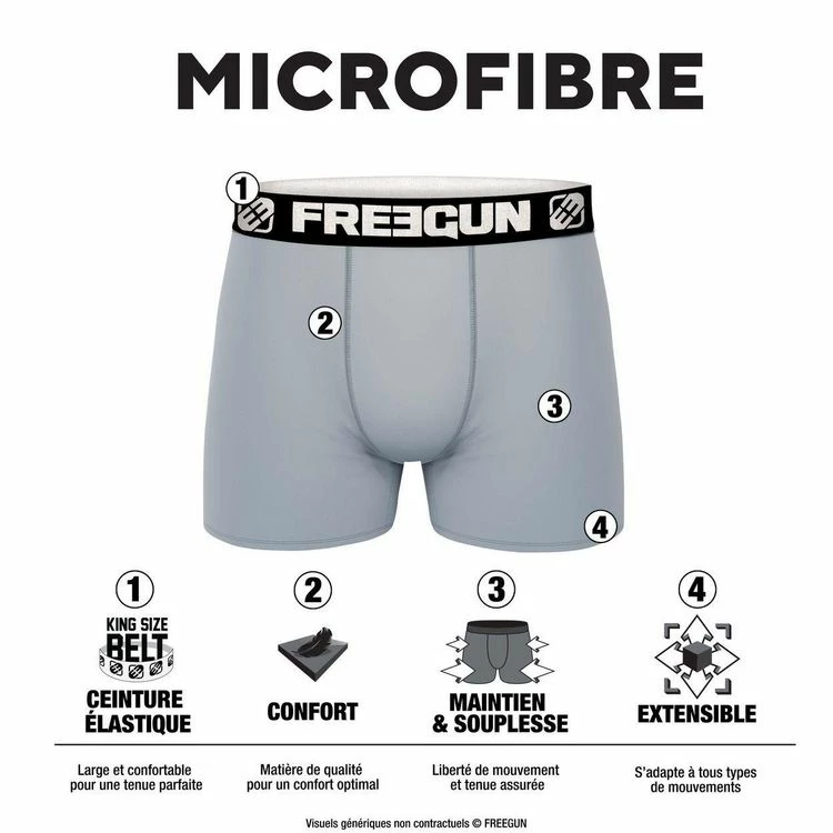 FREEGUN Lot De 2 Boxers Homme Winter Sport 4 FREEGUN Lot De 2 Boxers Homme Winter Sport – Image 2