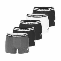 All Blacks Lot De 5 Boxers Coton Homme Uni