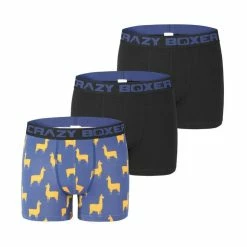 CRAZY BOXERS Boxer Homme Coton Bio Gots Lama
