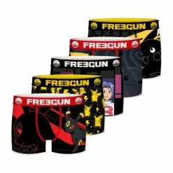 FREEGUN Lot De 5 Boxers Homme Pokémon