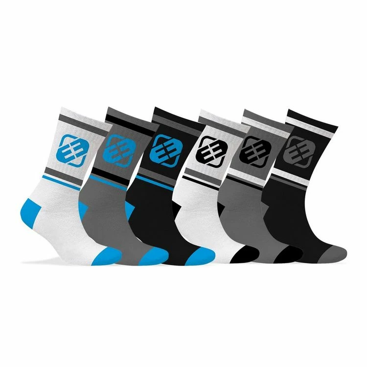 FREEGUN Lot De 6 Paires De Chaussettes Tennis Homme Assorties 3 FREEGUN Lot De 6 Paires De Chaussettes Tennis Homme Assorties