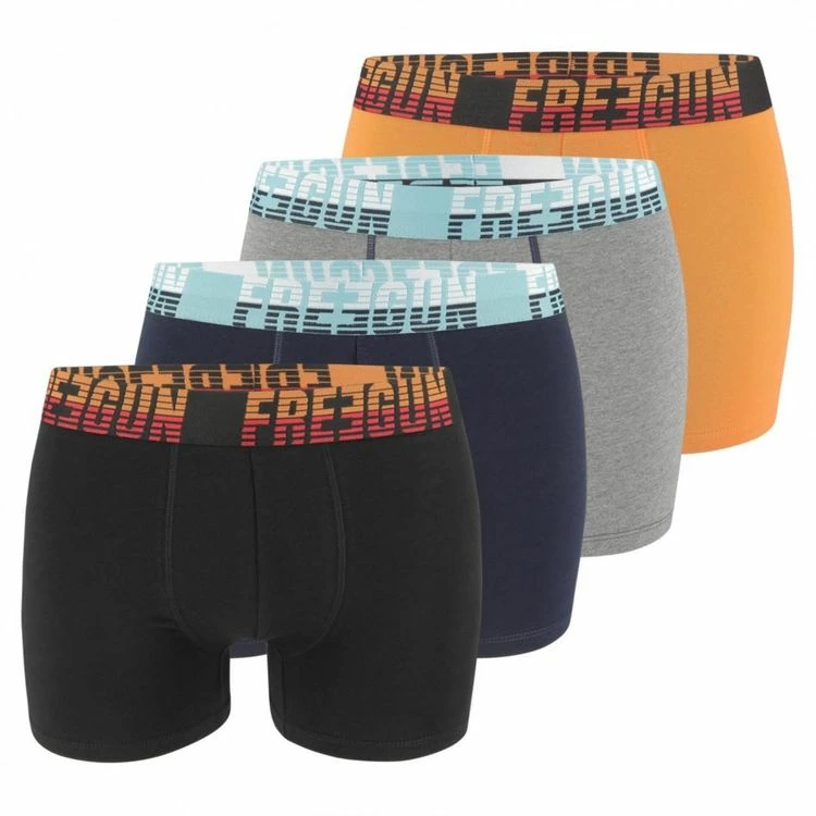 FREEGUN Lot De 4 Boxers Coton Homme 3 FREEGUN Lot De 4 Boxers Coton Homme