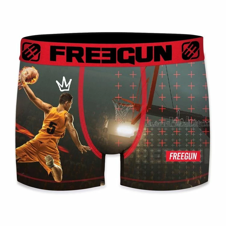 FREEGUN Boxer Microfibre Homme Basketball 2 FREEGUN Boxer Microfibre Homme Basketball