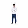 SERGE BLANCO Ensemble Pyjama Long Homme T-shirt Col Rond Bicolore Dom -Magasin de vente Relife B2CD 3363