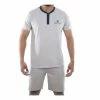 SERGE BLANCO Ensemble Homme Pyjama Court T-shirt Col Tunisien -Magasin de vente Relife B2CD 3378