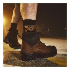 Black & Decker Lot De 12 Paires De Chaussettes Hautes De Travail TEK -Magasin de vente Relife B2CD 338