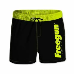 FREEGUN Boardshort Court Homme Avec Ceinture Demi-élastiquée