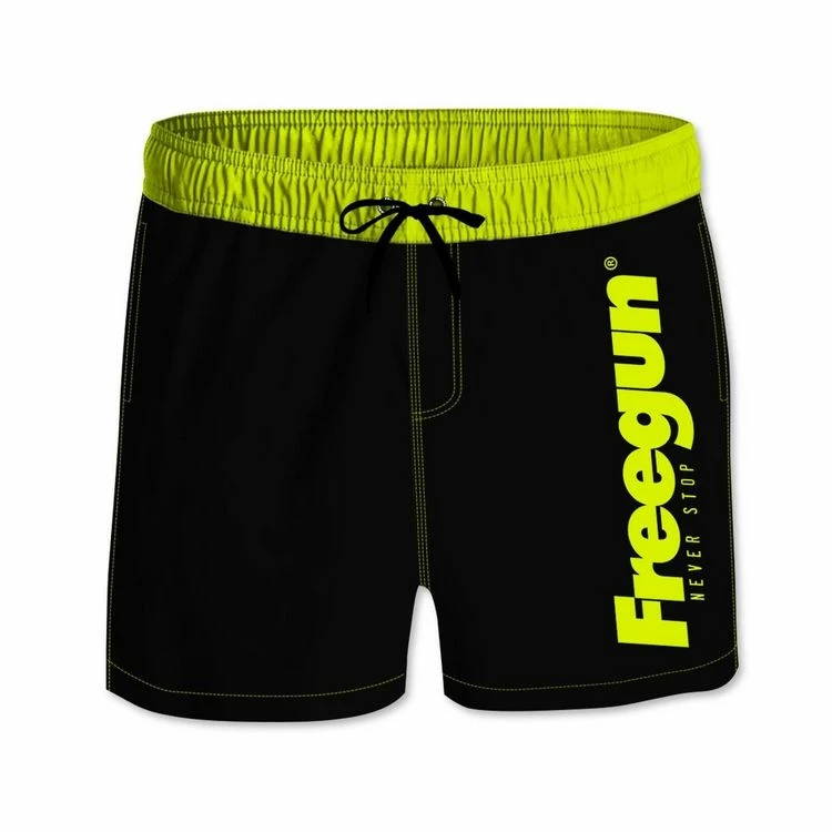 FREEGUN Boardshort Court Homme Avec Ceinture Demi-élastiquée 3 FREEGUN Boardshort Court Homme Avec Ceinture Demi-élastiquée