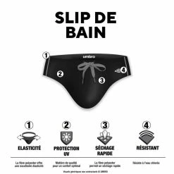 UMBRO Slip De Bain Homme Avec Surpiqûres Couleurs -Magasin de vente Relife B2CD 3567