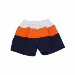 Kebello Short De Bain RayéHomme Orange