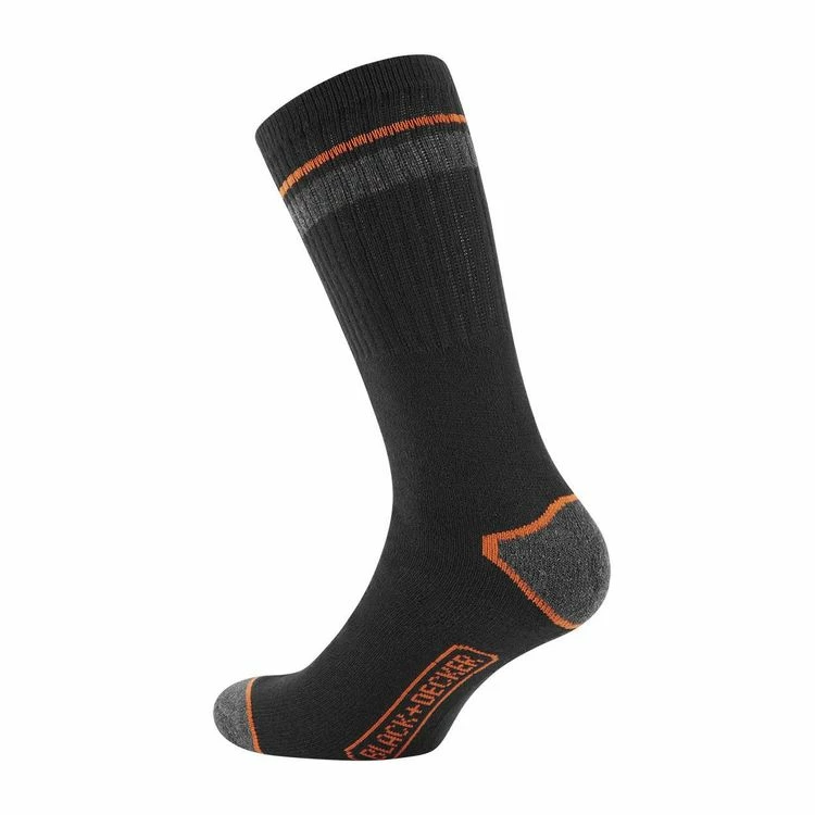 Black & Decker Lot De 6 Paires De Chaussettes Hautes De Travail DEK 6 Black & Decker Lot De 6 Paires De Chaussettes Hautes De Travail DEK – Image 4